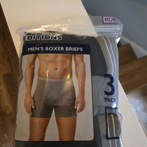 Basic Editions Men's Boxer Briefs - Gray 3-Pack